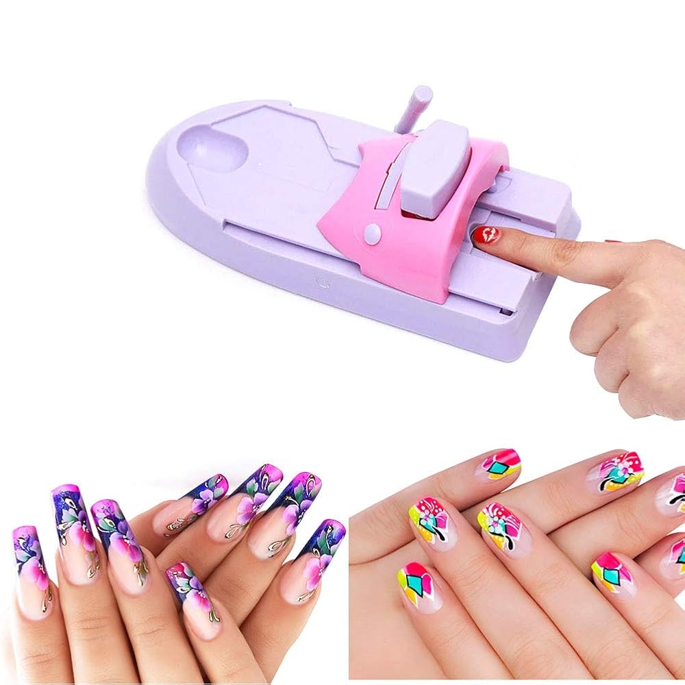 ネイルアート用品(筆など) Mobile Nail Printer Auto Nail Automatic 3D Nail Printer Portable Smart Nail Art Printer